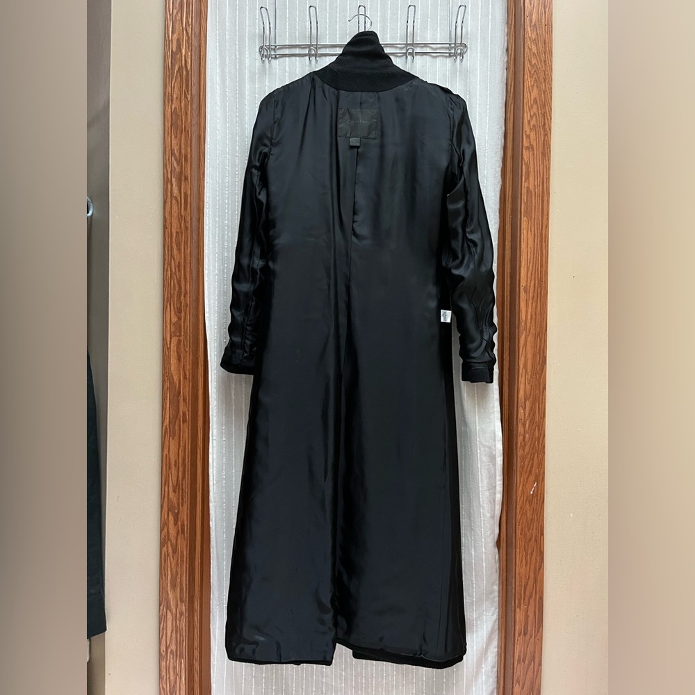 Calvin Klein collection wool cashmere long coat Size 6 - Picture 4 of 10
